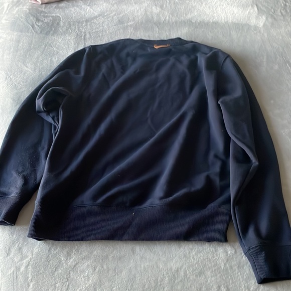 COACH Wolf Graphic Sweatshirt Navy Blue Signature C Design - Picture 7 of 7
